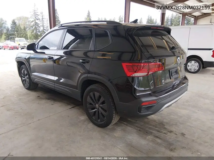 2022 Volkswagen Taos 1.5T S VIN: 3VVMX7B28NM037159 Lot: 45125241