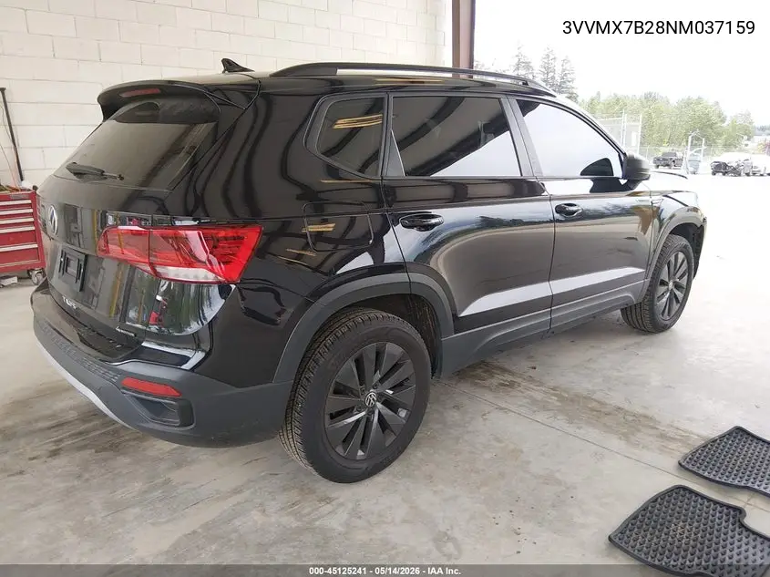 2022 Volkswagen Taos 1.5T S VIN: 3VVMX7B28NM037159 Lot: 45125241