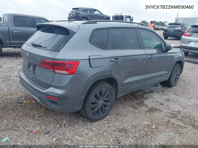 2022 Volkswagen Taos 1.5T S VIN: 3VVCX7B22NM000460 Lot: 45319481