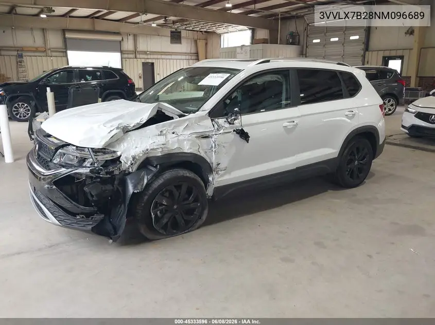 2022 Volkswagen Taos 1.5T Se VIN: 3VVLX7B28NM096689 Lot: 45333596