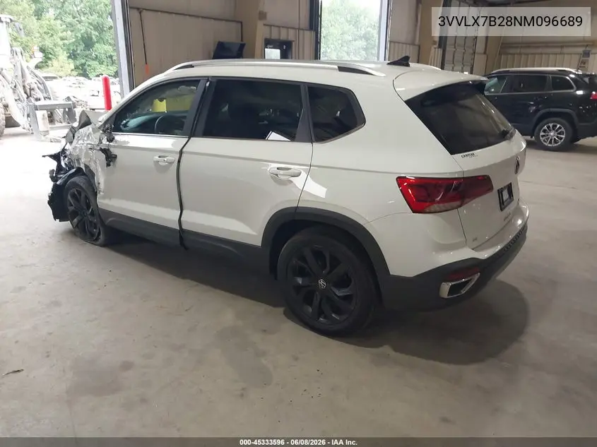 2022 Volkswagen Taos 1.5T Se VIN: 3VVLX7B28NM096689 Lot: 45333596
