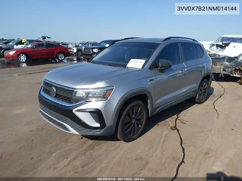 2022 Volkswagen Taos 1.5T S VIN: 3VVDX7B21NM014144 Lot: 45336116