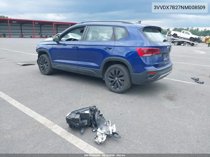 2022 Volkswagen Taos 1.5T S VIN: 3VVDX7B27NM008509 Lot: 45342385