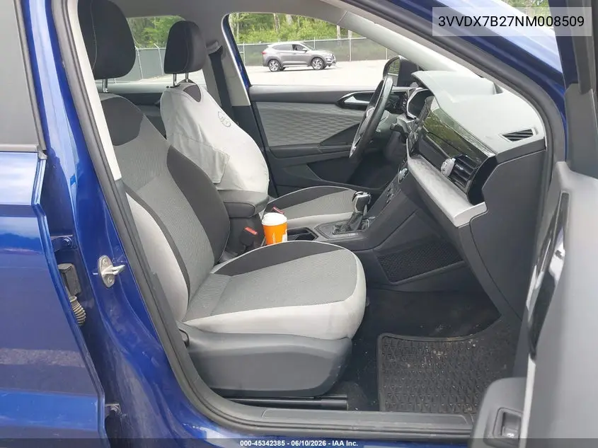 2022 Volkswagen Taos 1.5T S VIN: 3VVDX7B27NM008509 Lot: 45342385