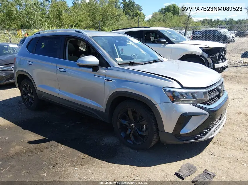 2022 Volkswagen Taos 1.5T Se VIN: 3VVPX7B23NM089523 Lot: 45363217