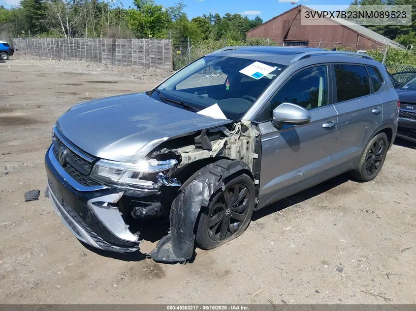 2022 Volkswagen Taos 1.5T Se VIN: 3VVPX7B23NM089523 Lot: 45363217
