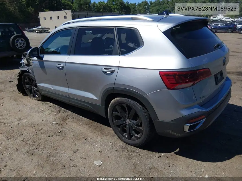 2022 Volkswagen Taos 1.5T Se VIN: 3VVPX7B23NM089523 Lot: 45363217