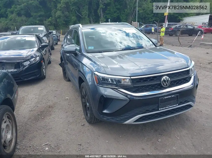 2022 Volkswagen Taos 1.5T Se VIN: 3VVPX7B25NM028562 Lot: 45376827