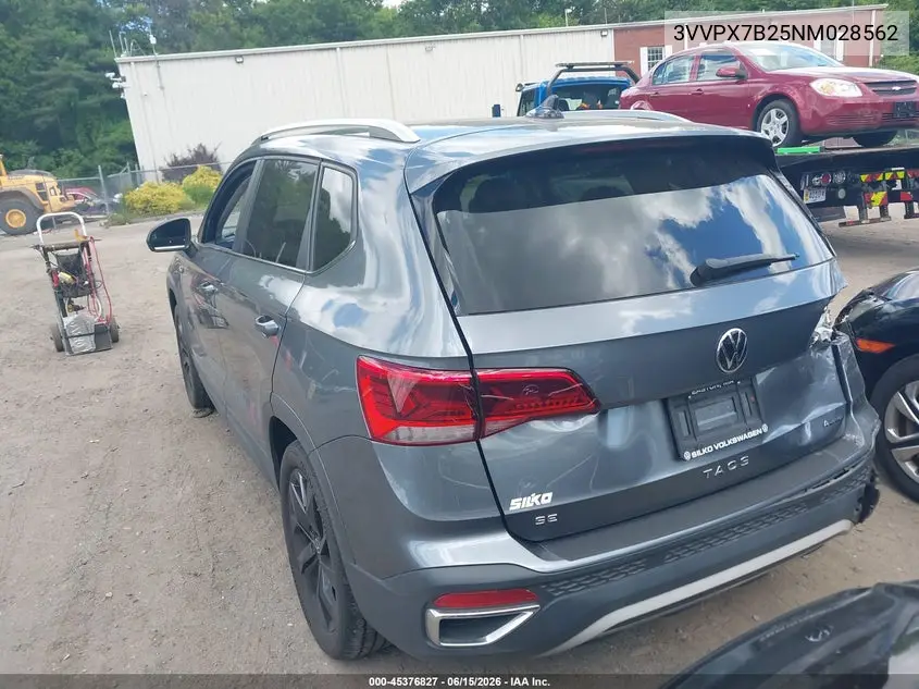 2022 Volkswagen Taos 1.5T Se VIN: 3VVPX7B25NM028562 Lot: 45376827