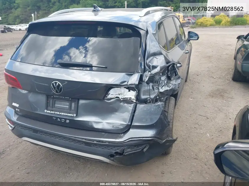 2022 Volkswagen Taos 1.5T Se VIN: 3VVPX7B25NM028562 Lot: 45376827