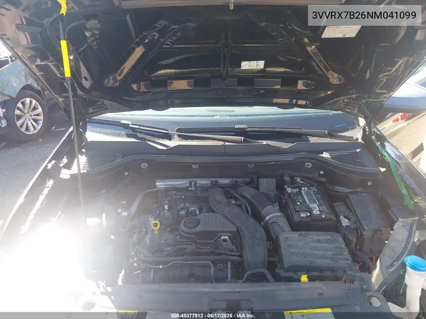 2022 Volkswagen Taos 1.5T Se VIN: 3VVRX7B26NM041099 Lot: 45377912