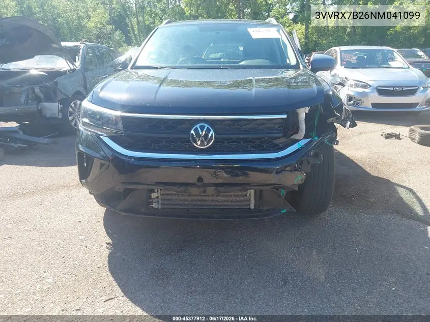 2022 Volkswagen Taos 1.5T Se VIN: 3VVRX7B26NM041099 Lot: 45377912