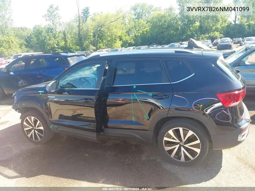 2022 Volkswagen Taos 1.5T Se VIN: 3VVRX7B26NM041099 Lot: 45377912