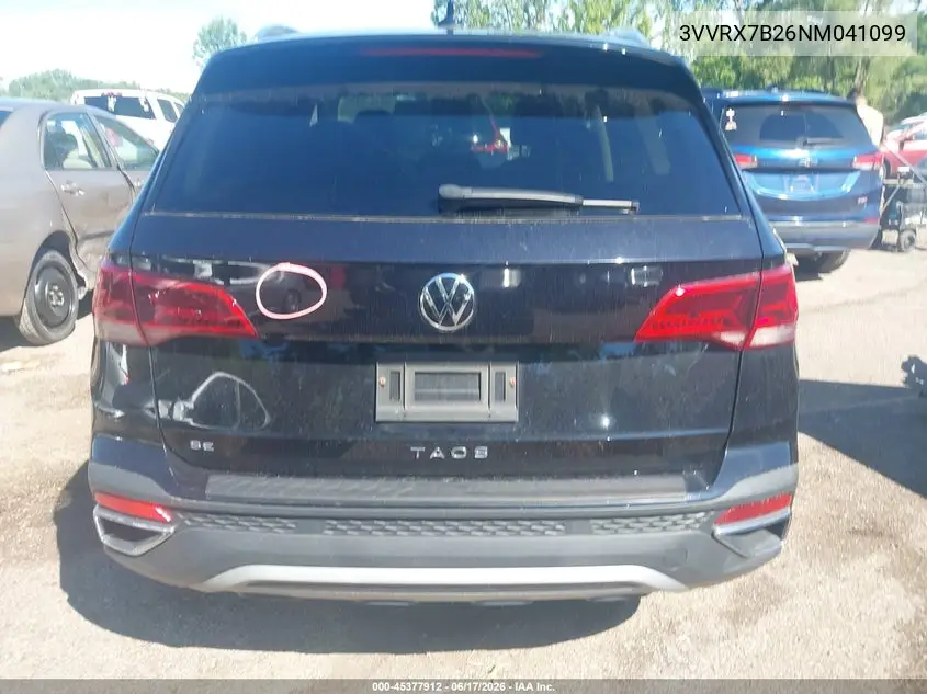 2022 Volkswagen Taos 1.5T Se VIN: 3VVRX7B26NM041099 Lot: 45377912
