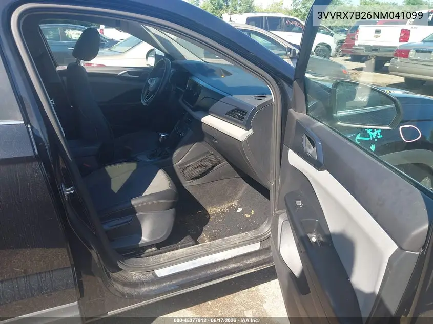 2022 Volkswagen Taos 1.5T Se VIN: 3VVRX7B26NM041099 Lot: 45377912