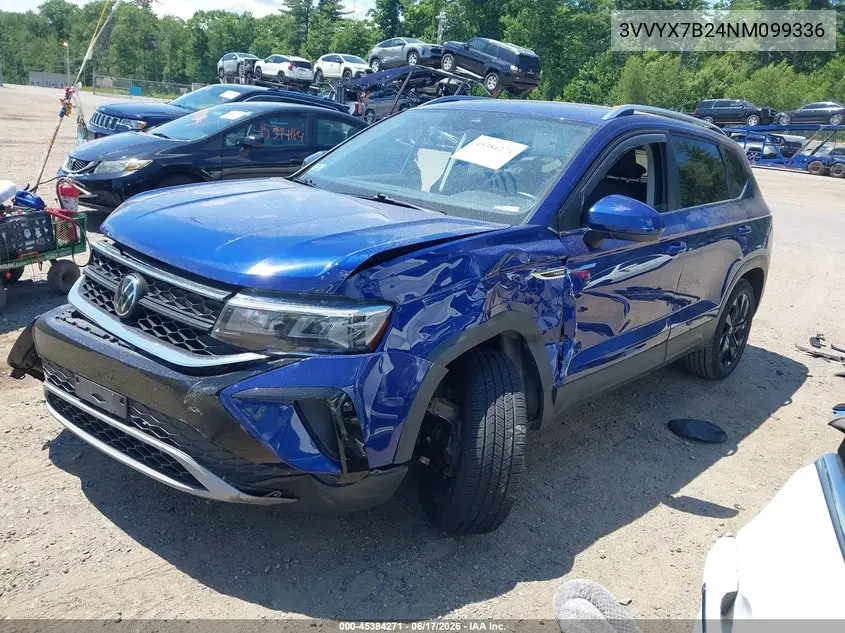 2022 Volkswagen Taos 1.5T Se VIN: 3VVYX7B24NM099336 Lot: 45384271