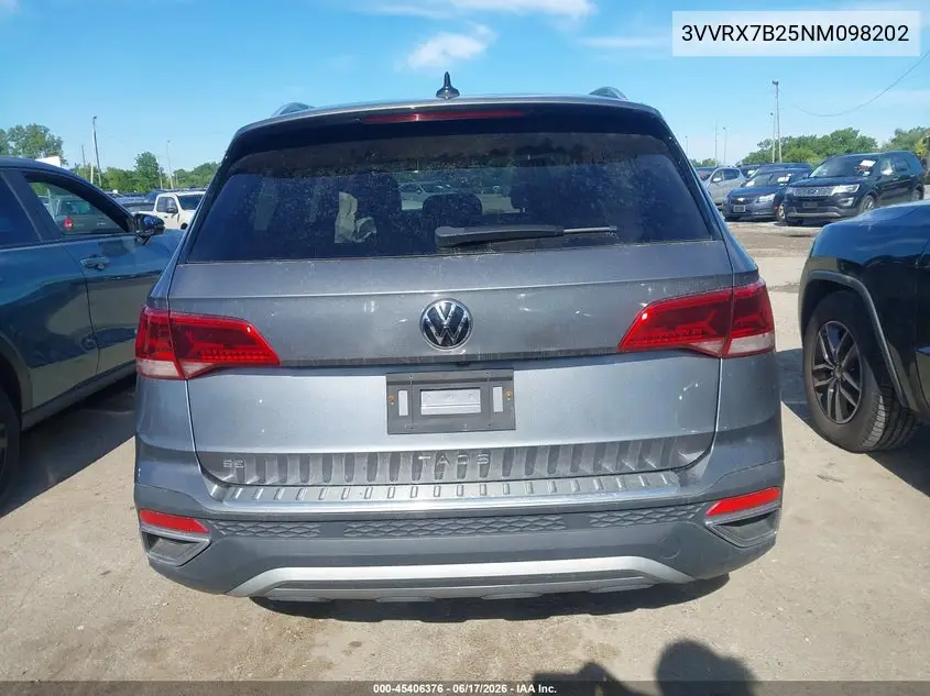 2022 Volkswagen Taos 1.5T Se VIN: 3VVRX7B25NM098202 Lot: 45406376