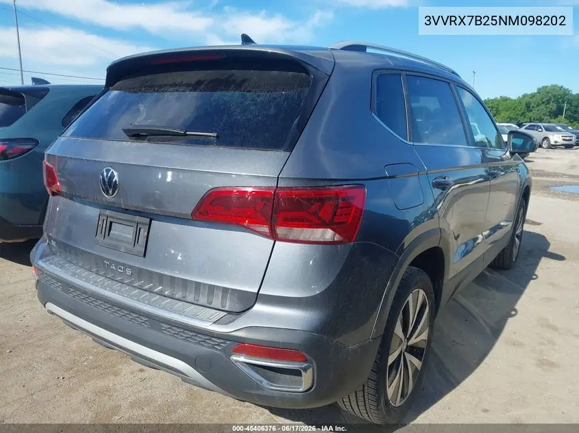 2022 Volkswagen Taos 1.5T Se VIN: 3VVRX7B25NM098202 Lot: 45406376