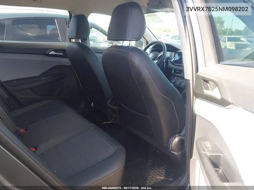 2022 Volkswagen Taos 1.5T Se VIN: 3VVRX7B25NM098202 Lot: 45406376