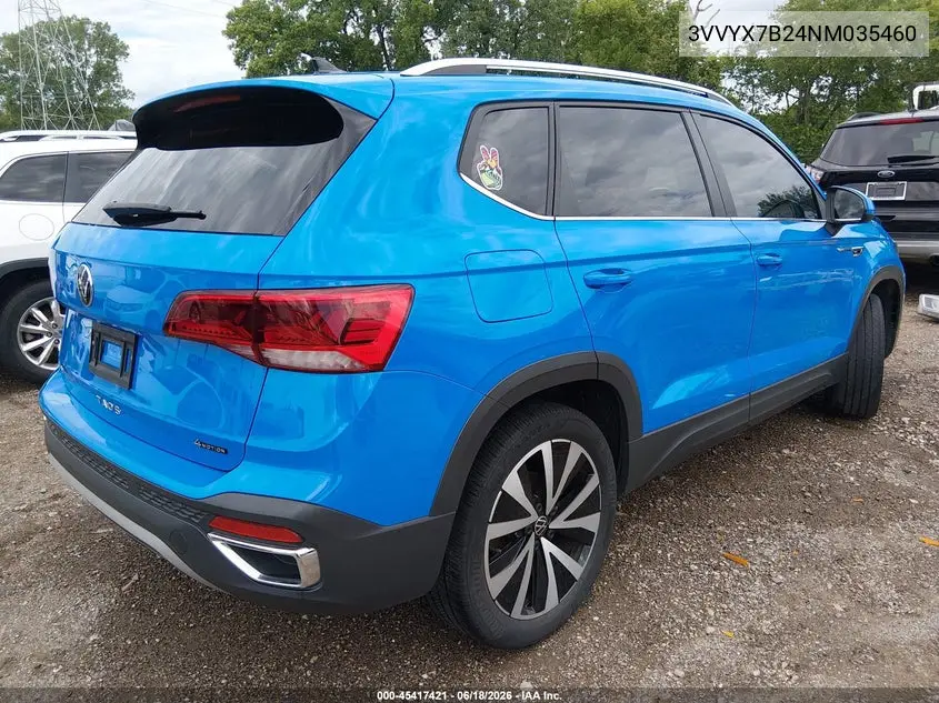 2022 Volkswagen Taos 1.5T Se VIN: 3VVYX7B24NM035460 Lot: 45417421