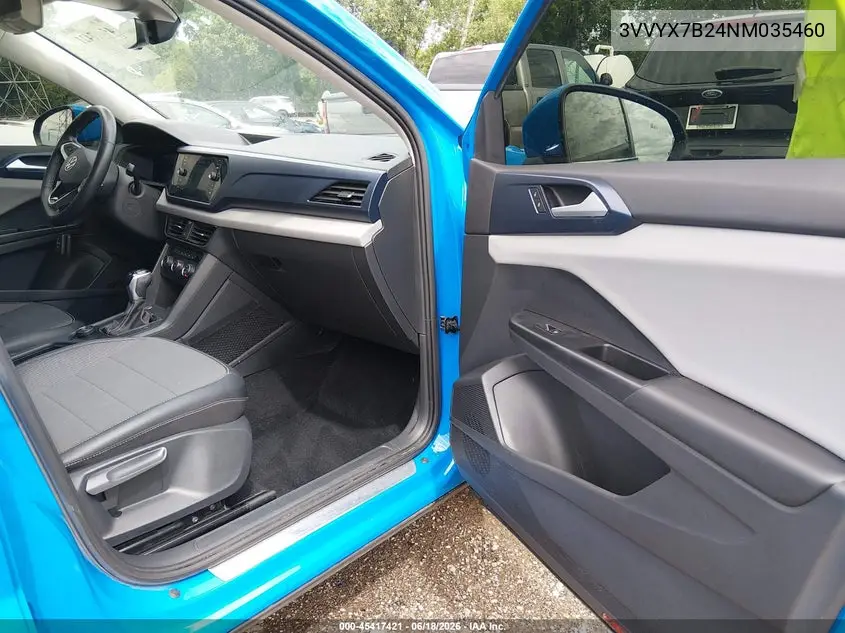 2022 Volkswagen Taos 1.5T Se VIN: 3VVYX7B24NM035460 Lot: 45417421