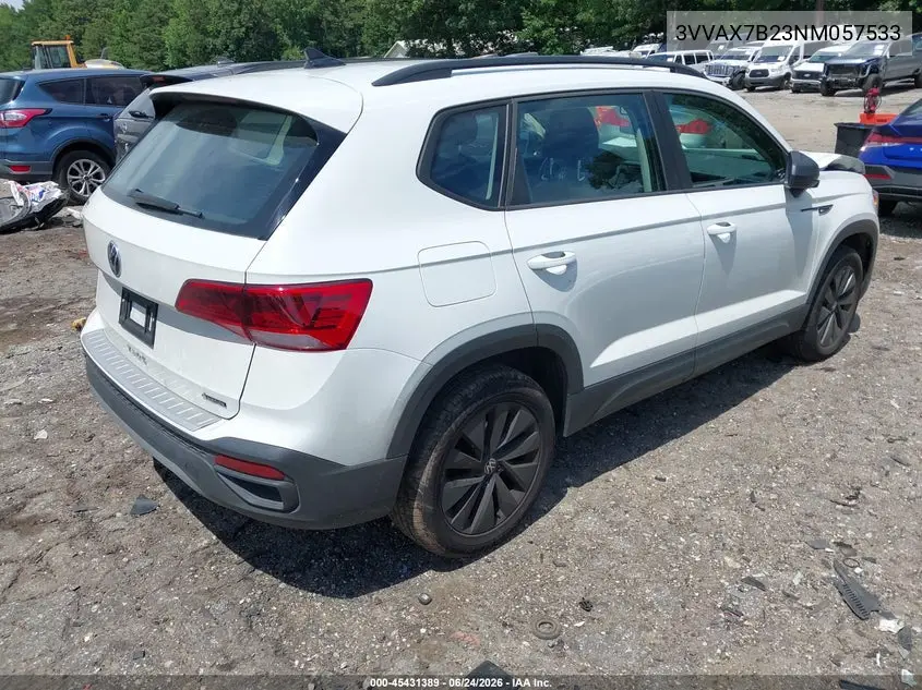 2022 Volkswagen Taos 1.5T S VIN: 3VVAX7B23NM057533 Lot: 45431389