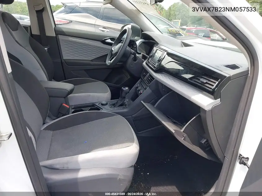 2022 Volkswagen Taos 1.5T S VIN: 3VVAX7B23NM057533 Lot: 45431389