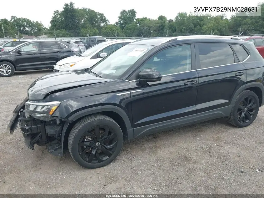2022 Volkswagen Taos 1.5T Se VIN: 3VVPX7B29NM028631 Lot: 45437725