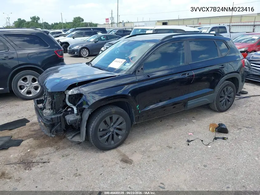 2022 Volkswagen Taos 1.5T S VIN: 3VVCX7B24NM023416 Lot: 45445129