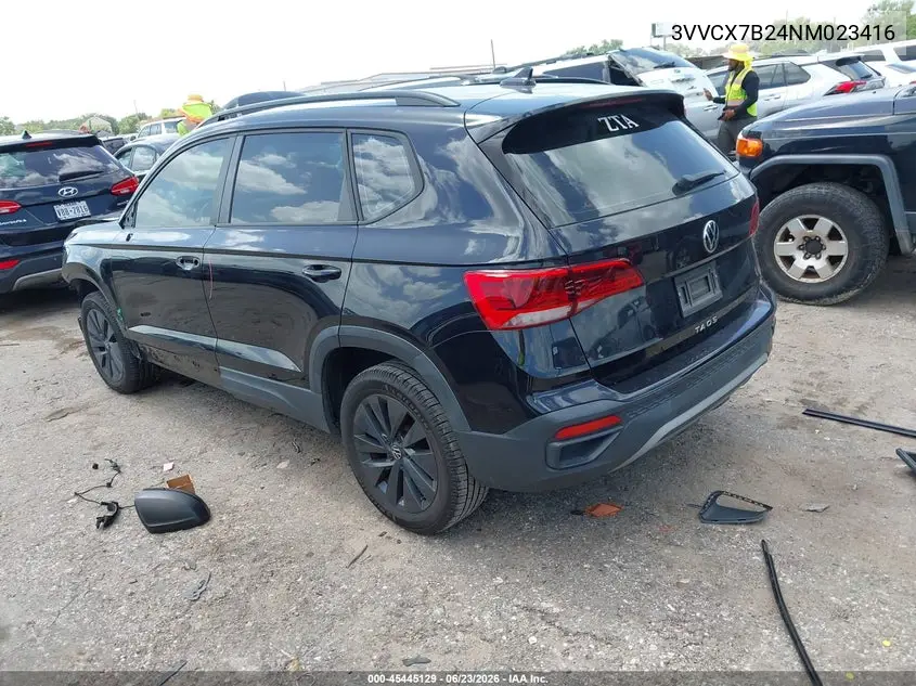 2022 Volkswagen Taos 1.5T S VIN: 3VVCX7B24NM023416 Lot: 45445129