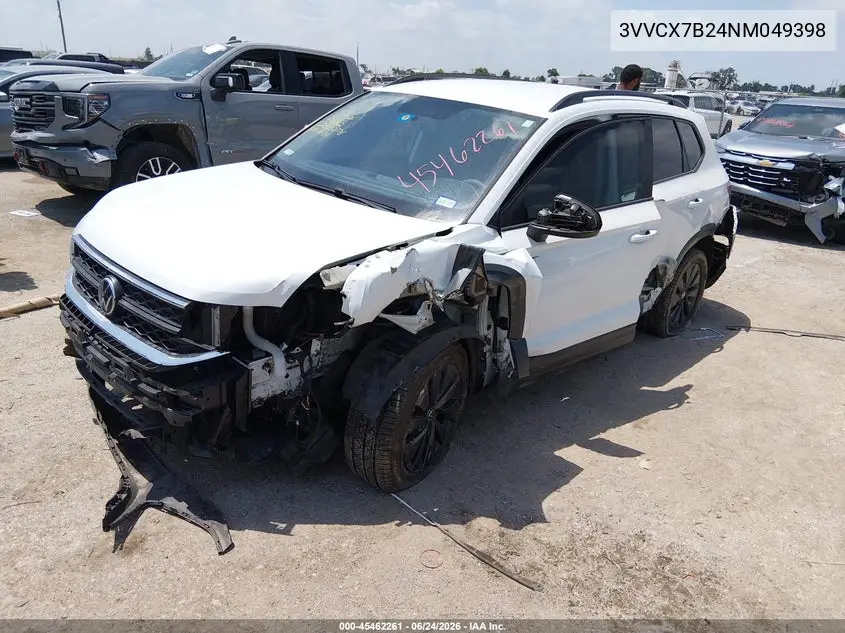 2022 Volkswagen Taos 1.5T S VIN: 3VVCX7B24NM049398 Lot: 45462261