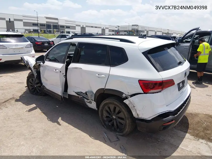 2022 Volkswagen Taos 1.5T S VIN: 3VVCX7B24NM049398 Lot: 45462261