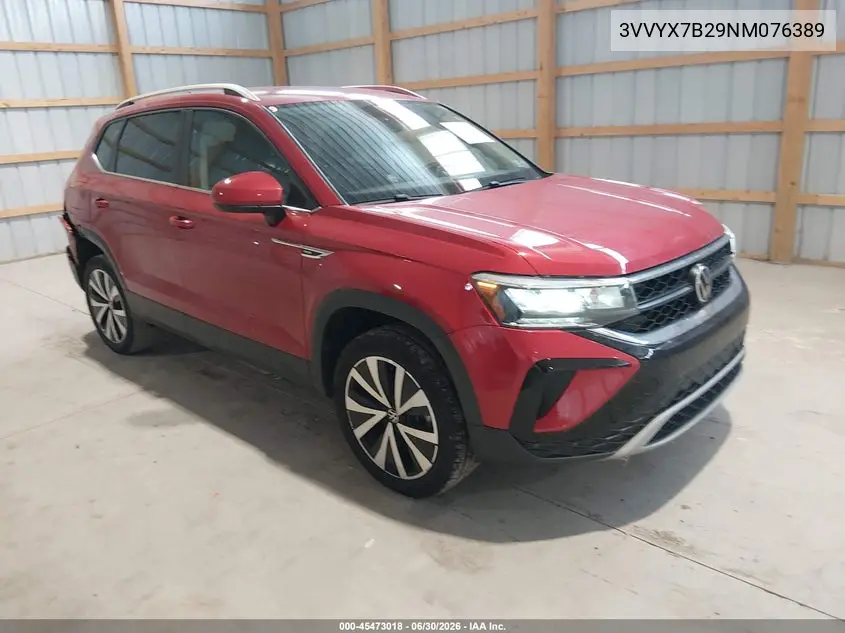 2022 Volkswagen Taos 1.5T Se VIN: 3VVYX7B29NM076389 Lot: 45473018