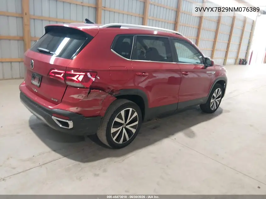 2022 Volkswagen Taos 1.5T Se VIN: 3VVYX7B29NM076389 Lot: 45473018