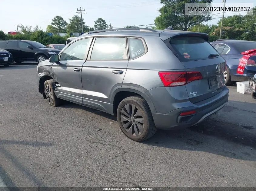 2022 Volkswagen Taos 1.5T S VIN: 3VVCX7B23NM007837 Lot: 45475394