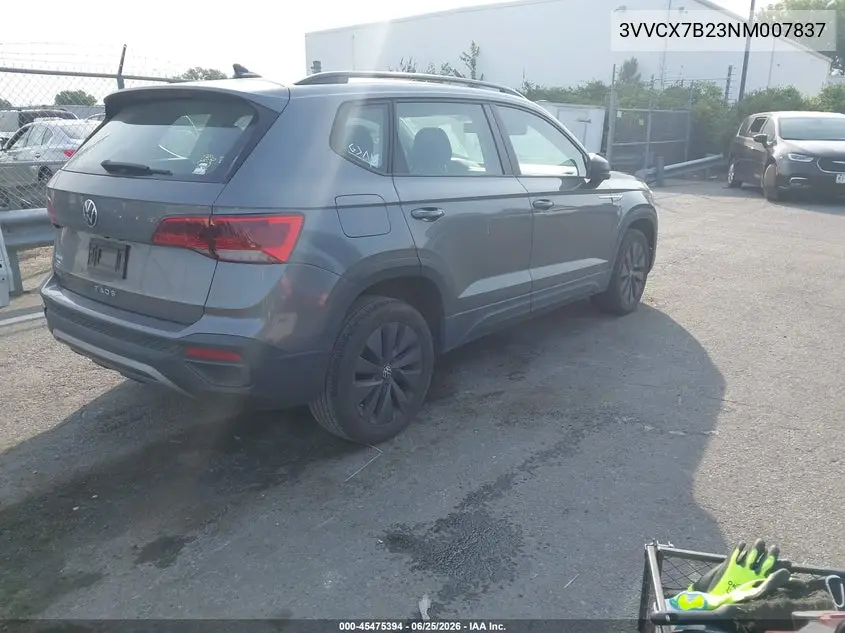 2022 Volkswagen Taos 1.5T S VIN: 3VVCX7B23NM007837 Lot: 45475394