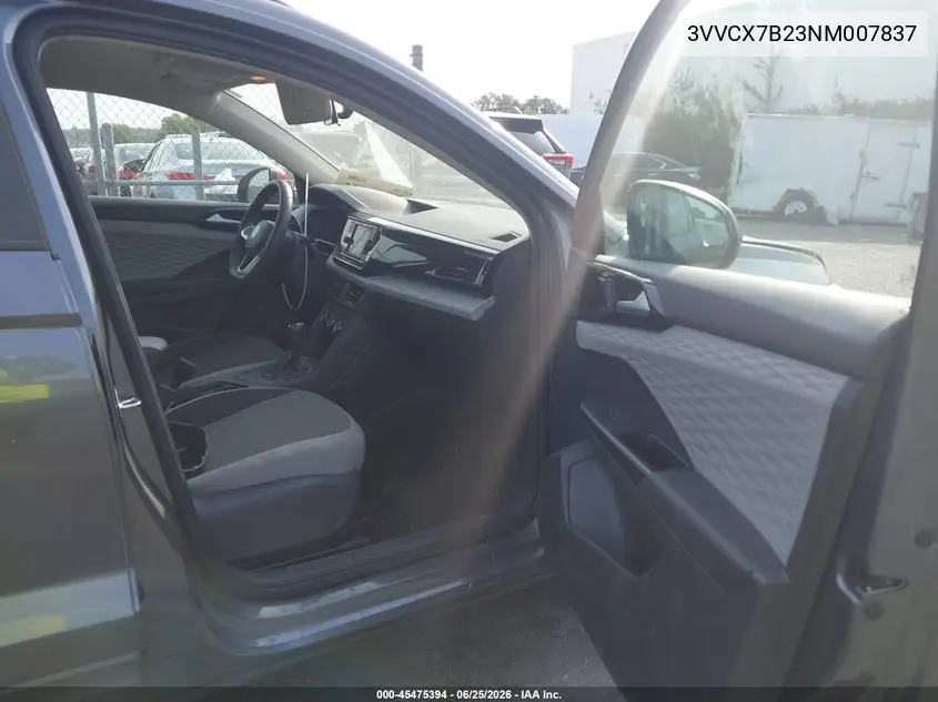 2022 Volkswagen Taos 1.5T S VIN: 3VVCX7B23NM007837 Lot: 45475394