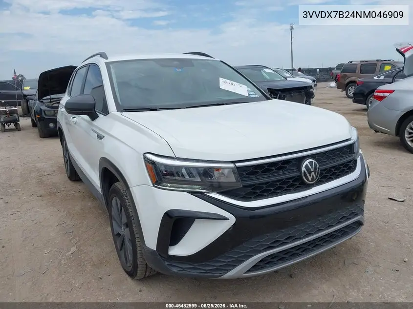 2022 Volkswagen Taos 1.5T S VIN: 3VVDX7B24NM046909 Lot: 45482599