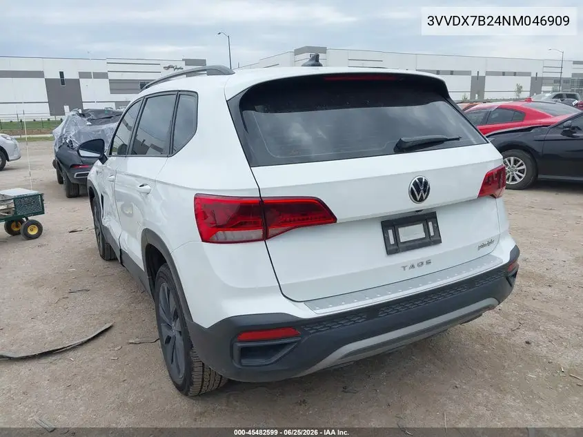 2022 Volkswagen Taos 1.5T S VIN: 3VVDX7B24NM046909 Lot: 45482599