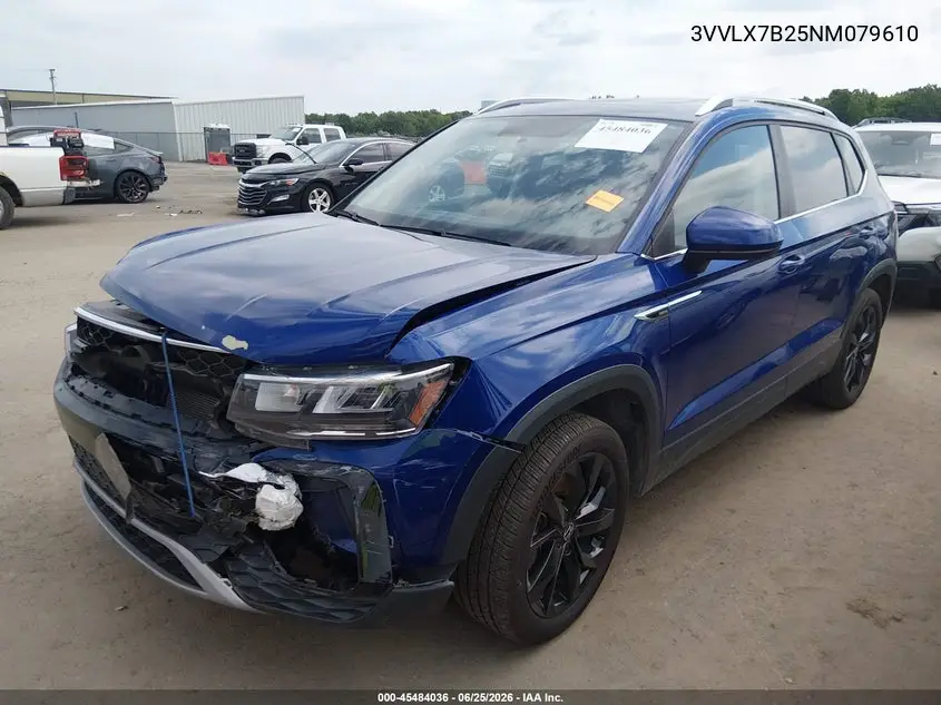 2022 Volkswagen Taos 1.5T Se VIN: 3VVLX7B25NM079610 Lot: 45484036