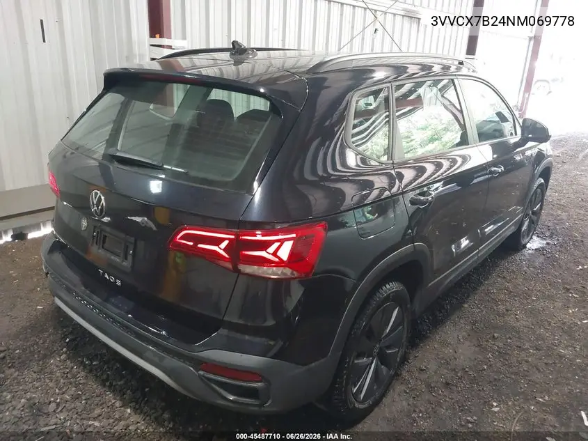 2022 Volkswagen Taos 1.5T S VIN: 3VVCX7B24NM069778 Lot: 45487710