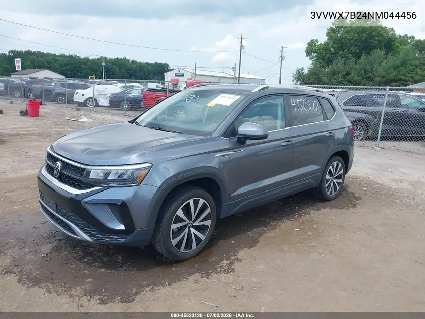 2022 Volkswagen Taos 1.5T Se VIN: 3VVWX7B24NM044456 Lot: 45523128