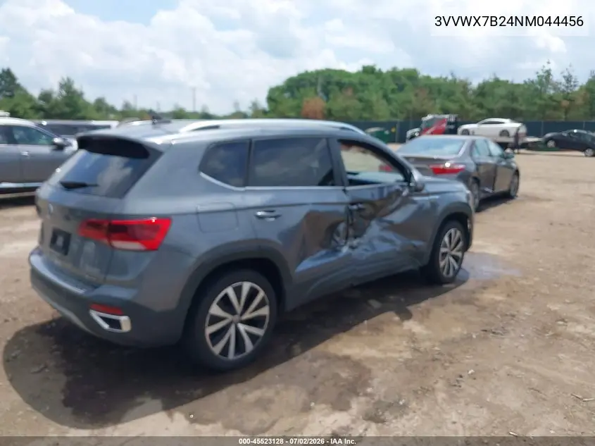 2022 Volkswagen Taos 1.5T Se VIN: 3VVWX7B24NM044456 Lot: 45523128