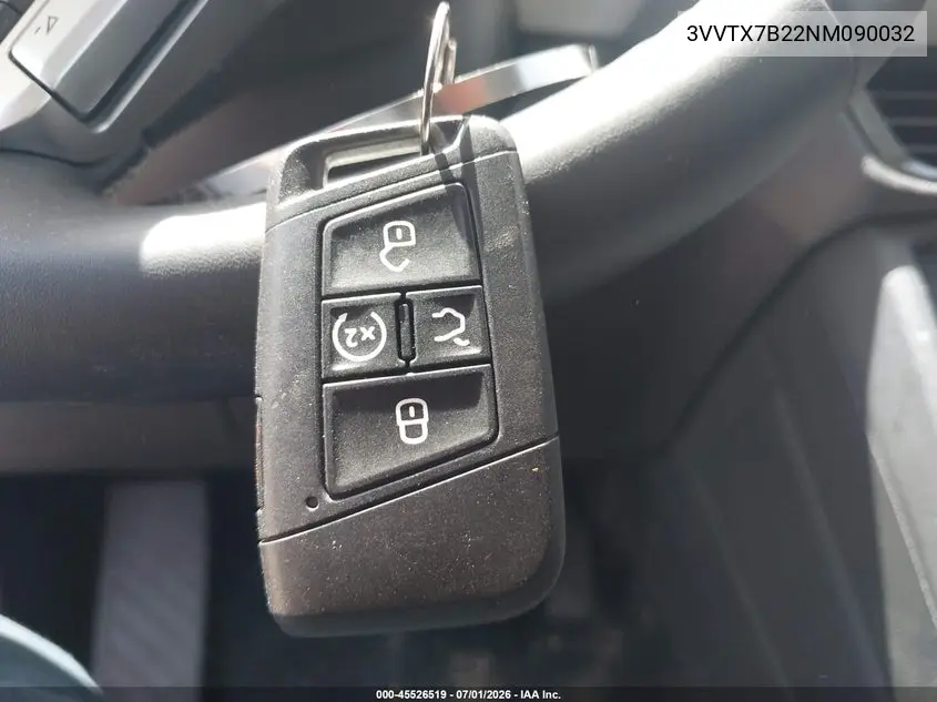 2022 Volkswagen Taos 1.5T Se VIN: 3VVTX7B22NM090032 Lot: 45526519