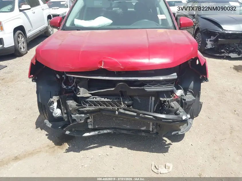 2022 Volkswagen Taos 1.5T Se VIN: 3VVTX7B22NM090032 Lot: 45526519