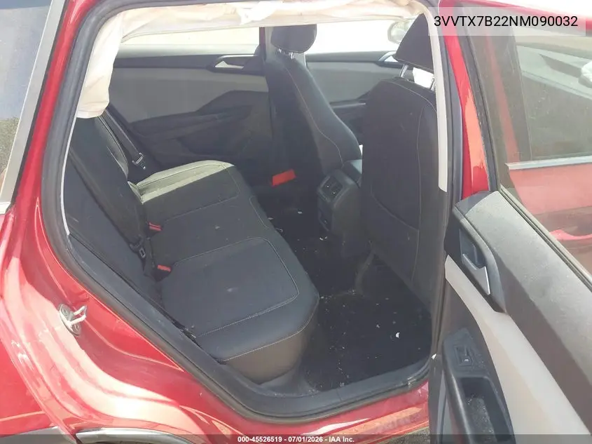 2022 Volkswagen Taos 1.5T Se VIN: 3VVTX7B22NM090032 Lot: 45526519