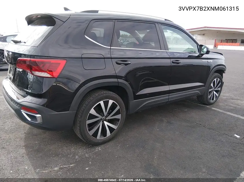 2022 Volkswagen Taos 1.5T Se VIN: 3VVPX7B2XNM061315 Lot: 45574543