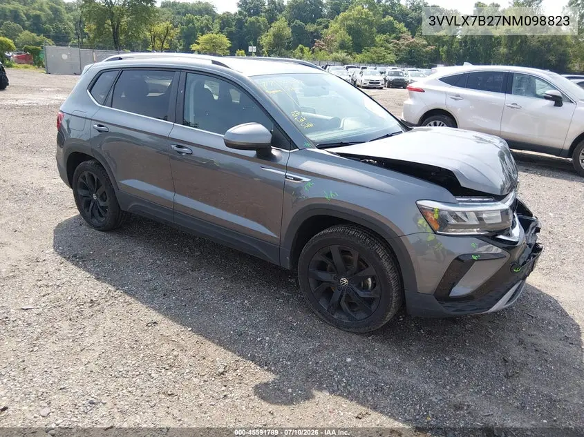 2022 Volkswagen Taos 1.5T Se VIN: 3VVLX7B27NM098823 Lot: 45591789