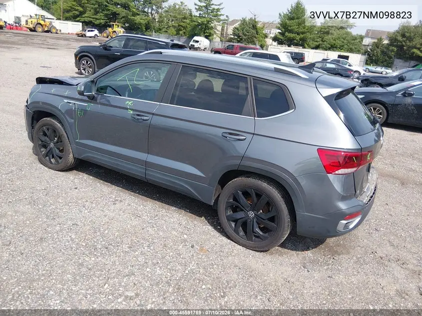 2022 Volkswagen Taos 1.5T Se VIN: 3VVLX7B27NM098823 Lot: 45591789