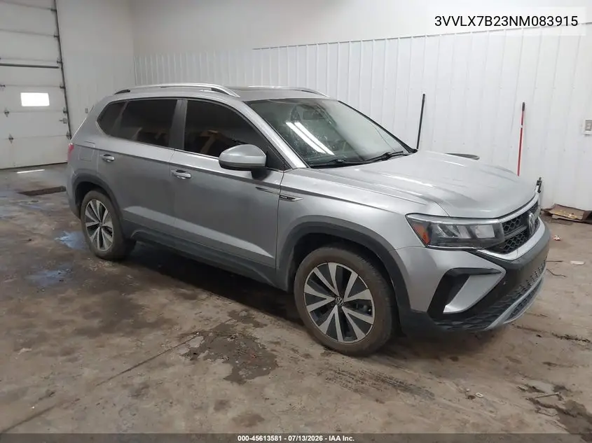2022 Volkswagen Taos 1.5T Se VIN: 3VVLX7B23NM083915 Lot: 45613581